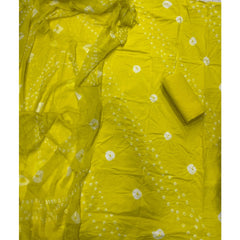 Pure Bandhej Cambric Cotton Suit Set