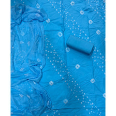 Pure Bandhej Cambric Cotton Suit Set