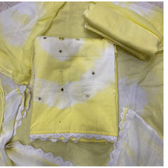 Pure Bandhej Cambric Cotton Suit Set