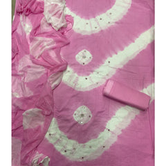 Pure Bandhej Cambric Cotton Suit Set