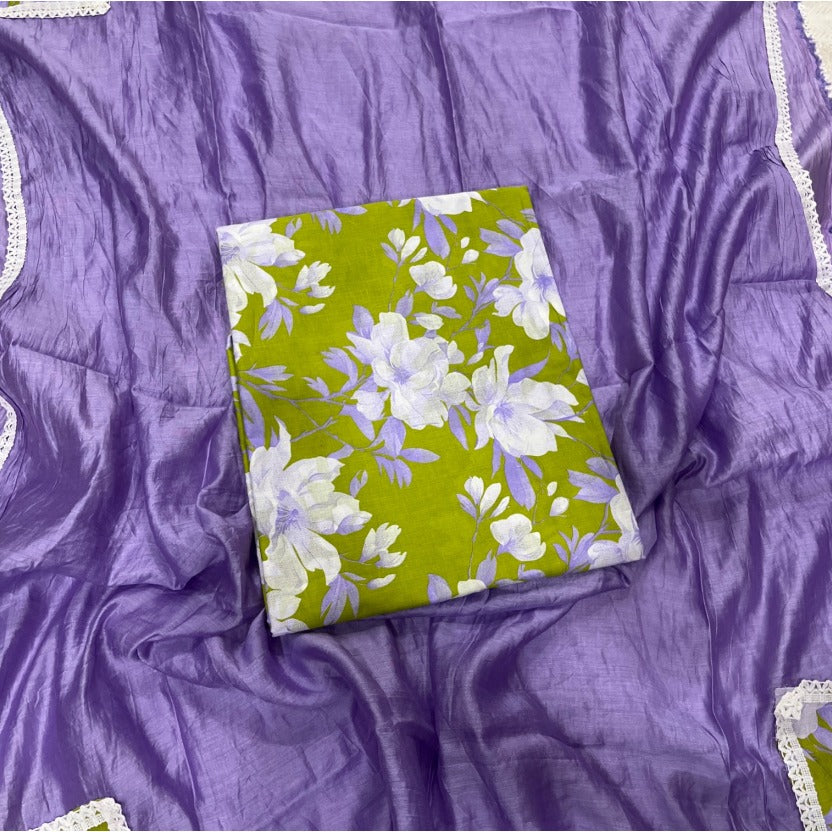 Cambric Cotton Print Suit Set