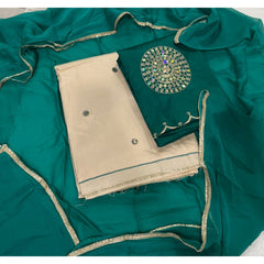 Fancy Jaam Suit Set with Heavy Bottom work