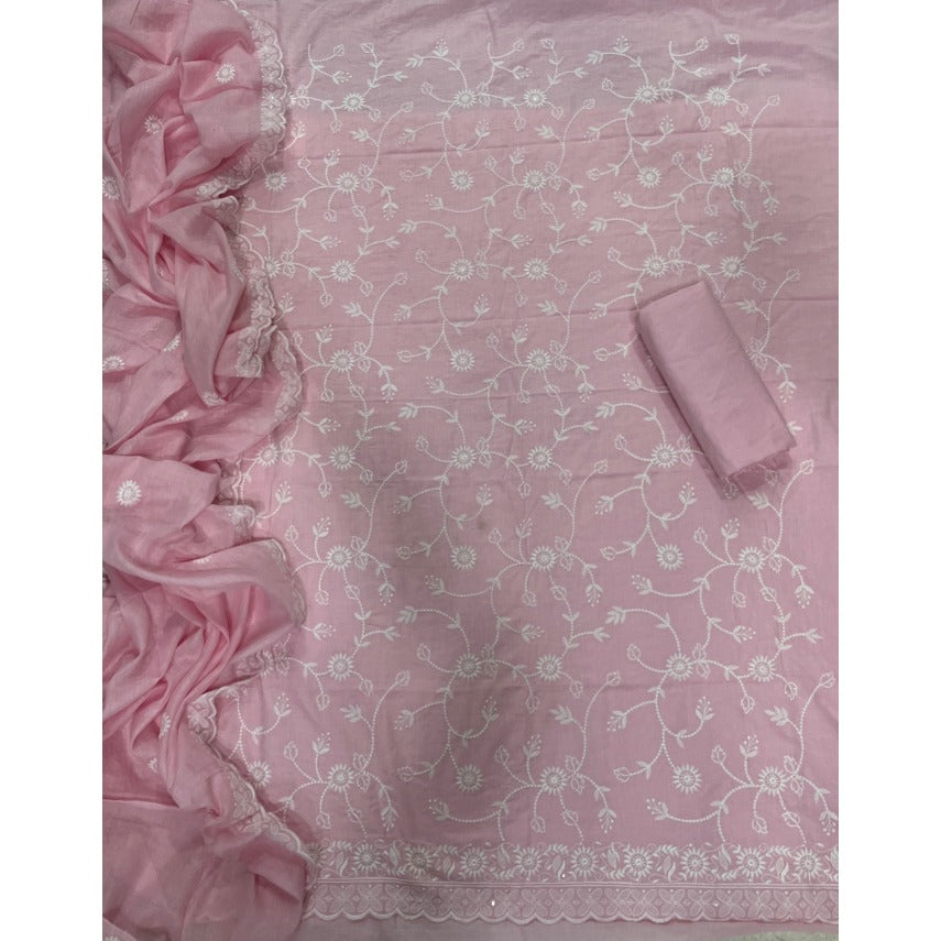 Premium Chikankari Pure Cotton Suit Set