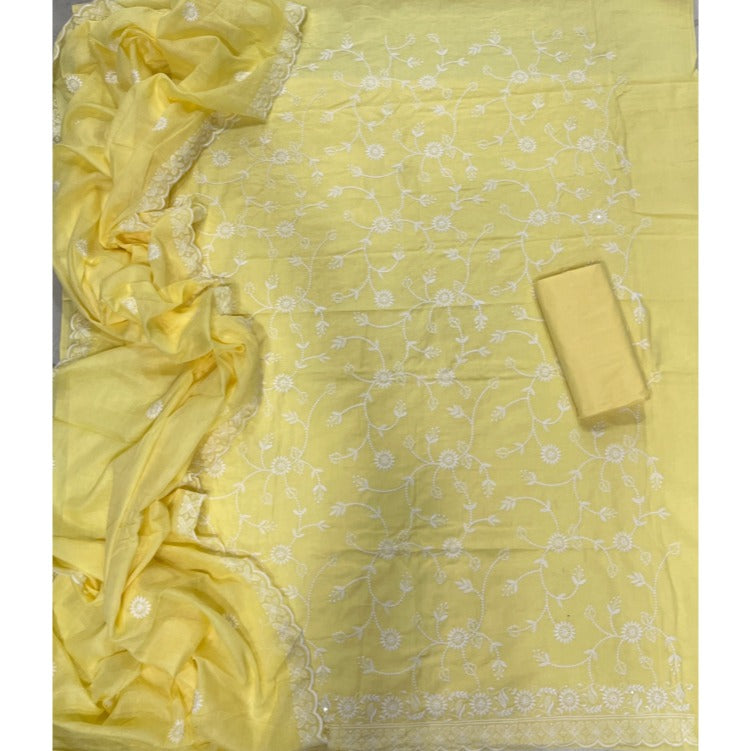 Premium Chikankari Pure Cotton Suit Set