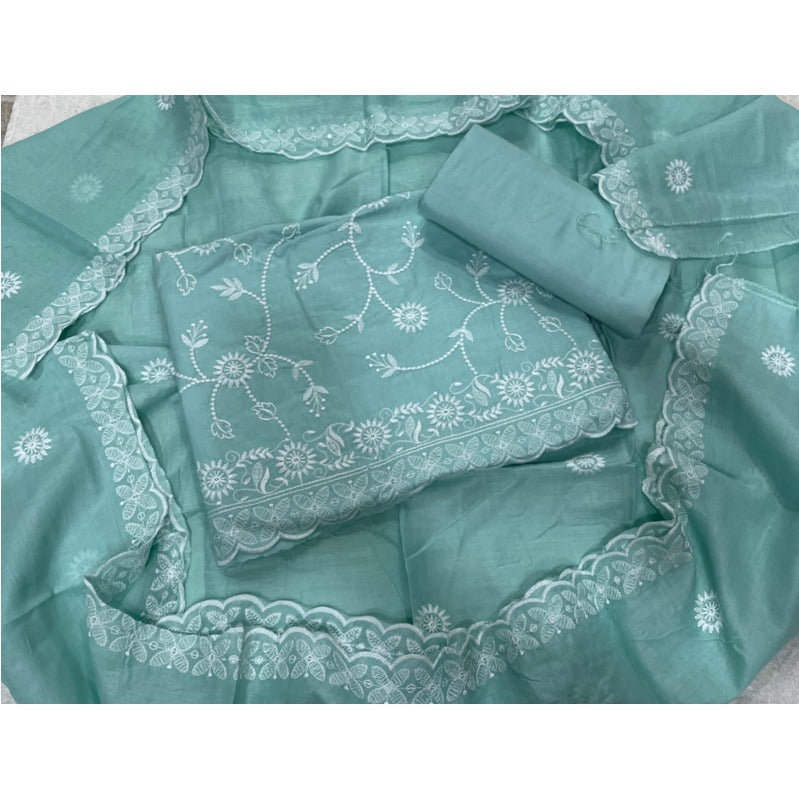 Premium Chikankari Pure Cotton Suit Set