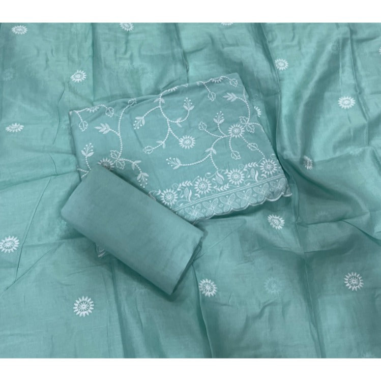 Premium Chikankari Pure Cotton Suit Set