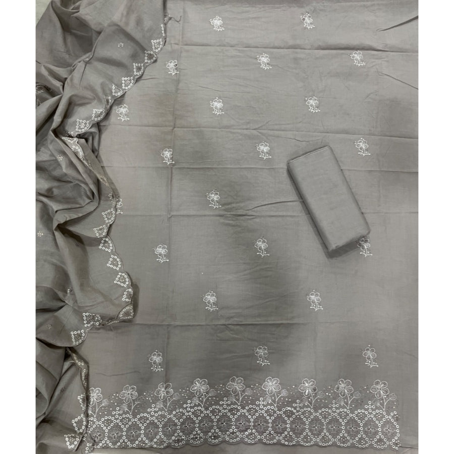 Premium Chikankari Pure Cotton Suit Set