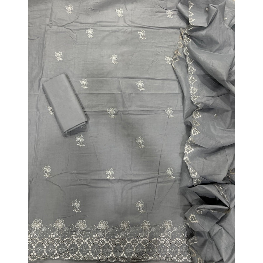 Premium Chikankari Pure Cotton Suit Set
