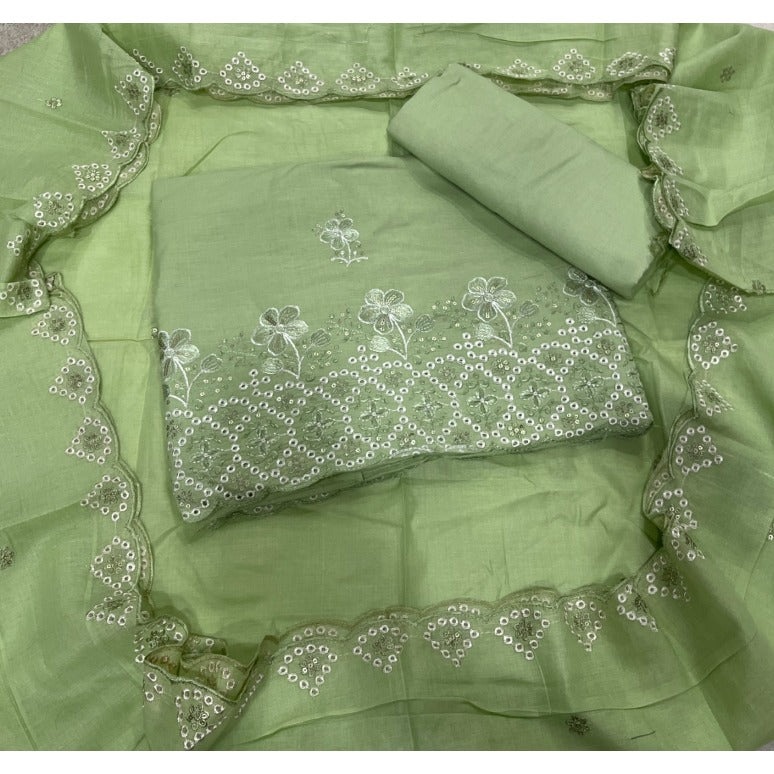 Premium Chikankari Pure Cotton Suit Set