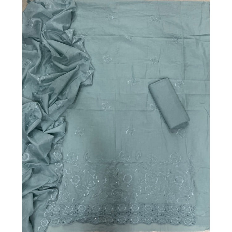 Premium Chikankari Pure Cotton Suit Set