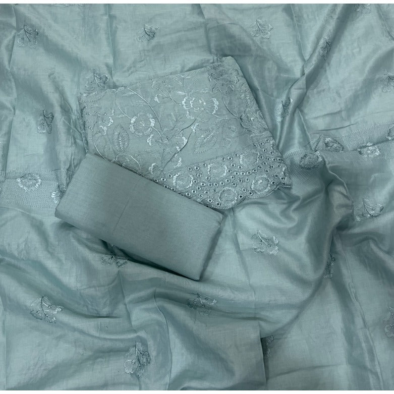 Premium Chikankari Pure Cotton Suit Set