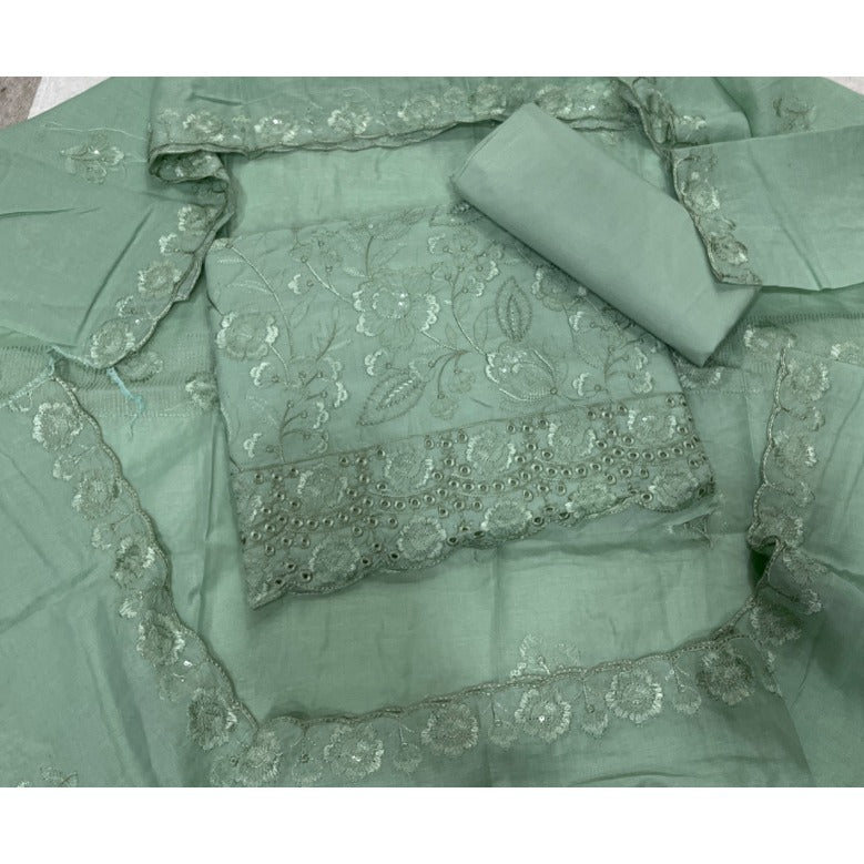 Premium Chikankari Pure Cotton Suit Set