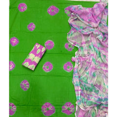 Pure Bandhej Cambric Cotton Suit Set