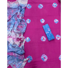 Pure Bandhej Cambric Cotton Suit Set