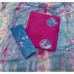 Pure Bandhej Cambric Cotton Suit Set