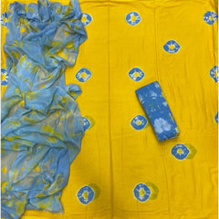 Pure Bandhej Cambric Cotton Suit Set