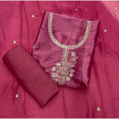 Fancy Shimmer Suit Set with Zari & Sequins Work