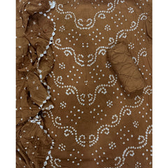 Pure Bandhej Cambric Cotton Suit Set