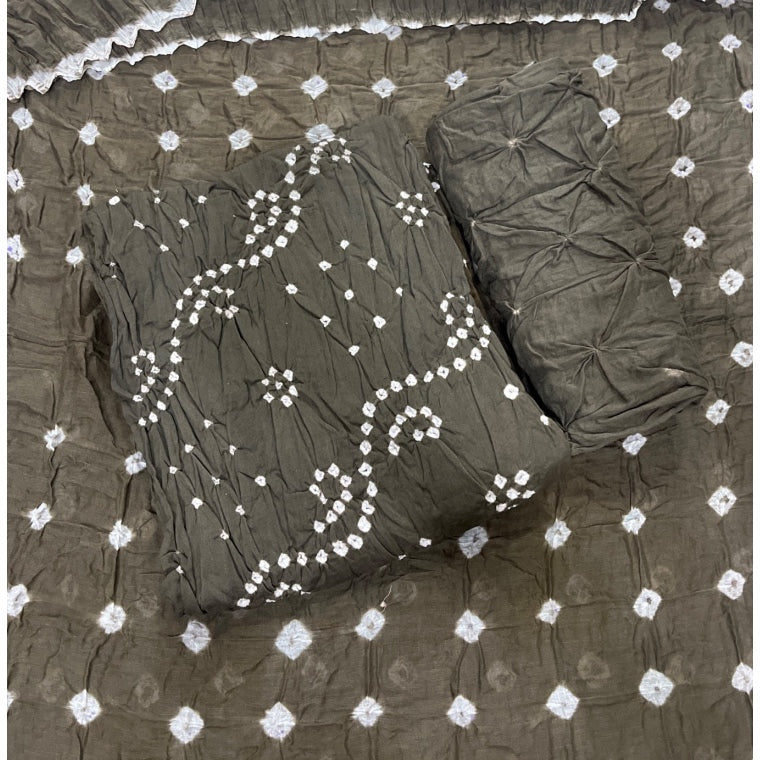Pure Bandhej Cambric Cotton Suit Set