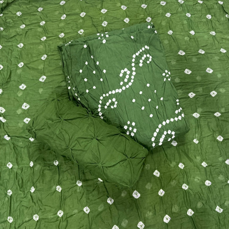 Pure Bandhej Cambric Cotton Suit Set