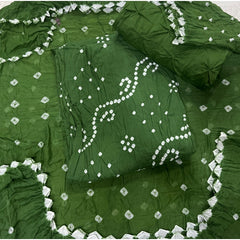 Pure Bandhej Cambric Cotton Suit Set