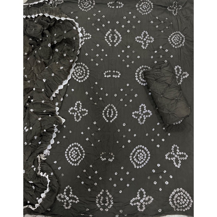 Pure Bandhej Cambric Cotton Suit Set