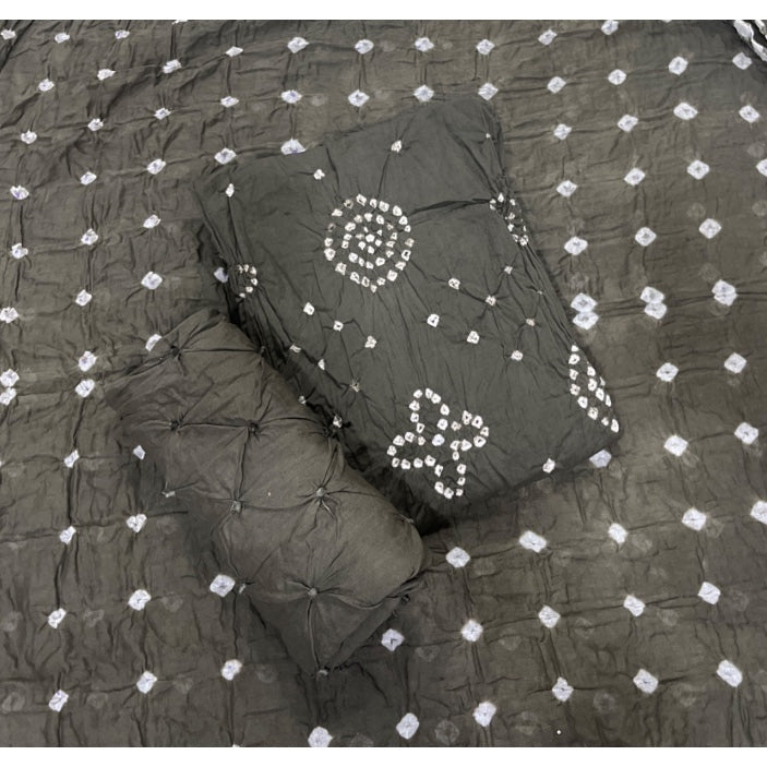 Pure Bandhej Cambric Cotton Suit Set