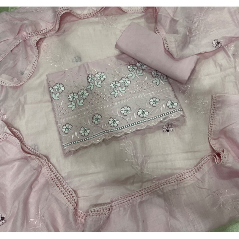 Premium Chikankari Pure Cotton Suit Set
