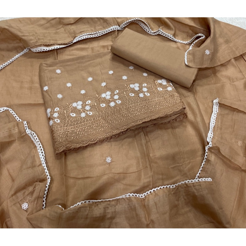 Premium Chikankari Pure Cotton Suit Set