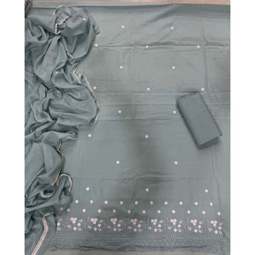 Premium Chikankari Pure Cotton Suit Set