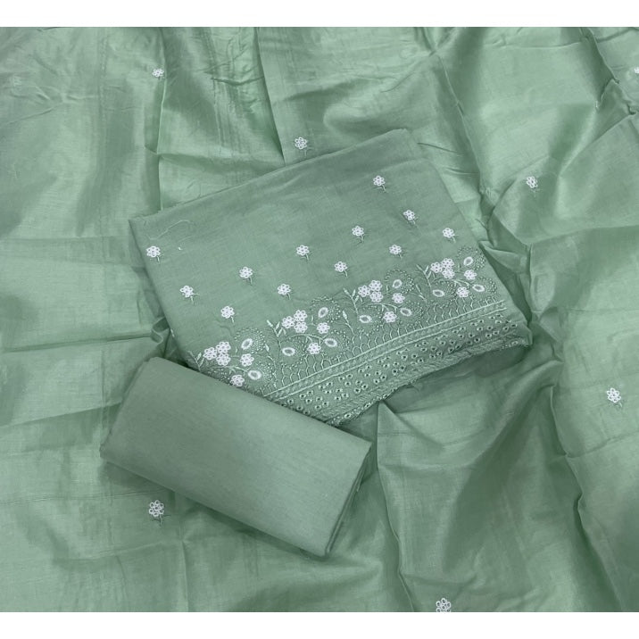 Premium Chikankari Pure Cotton Suit Set