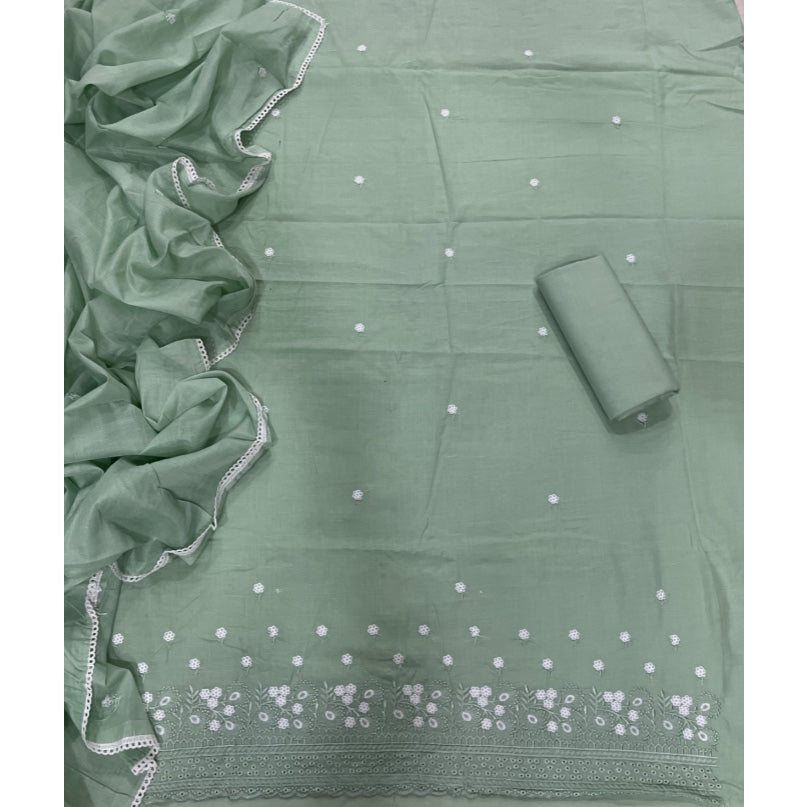 Premium Chikankari Pure Cotton Suit Set