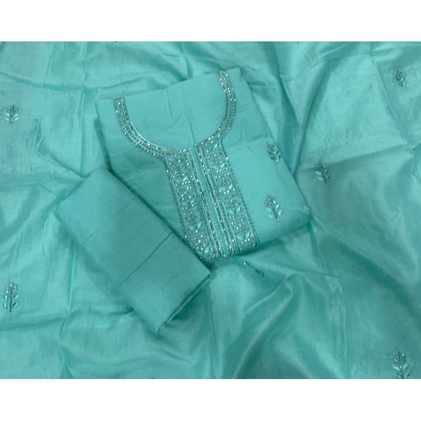 Premium Chikankari Pure Cotton Suit Set