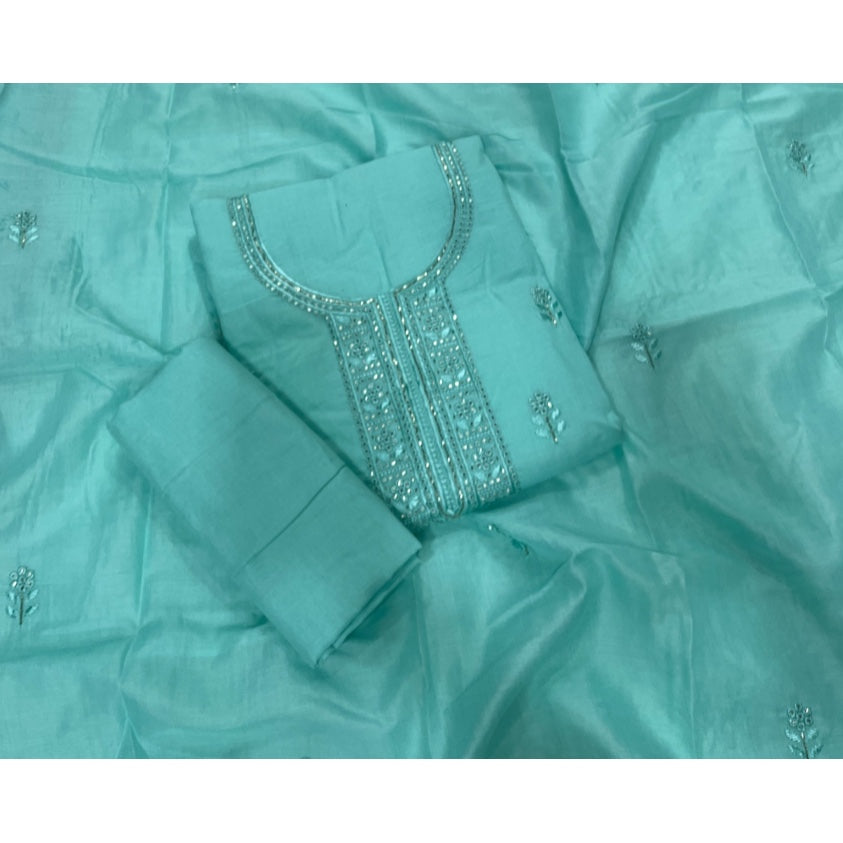 Premium Chikankari Pure Cotton Suit Set