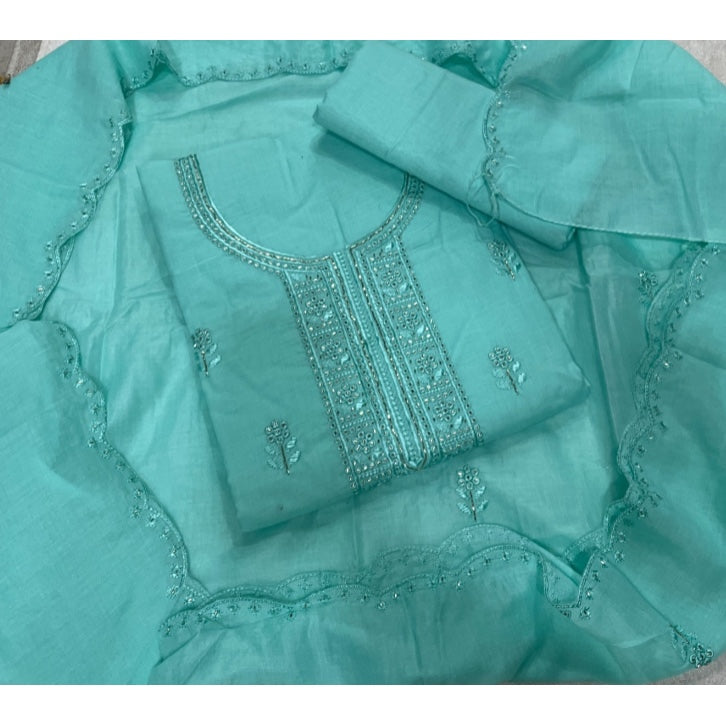 Premium Chikankari Pure Cotton Suit Set