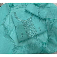 Premium Chikankari Pure Cotton Suit Set