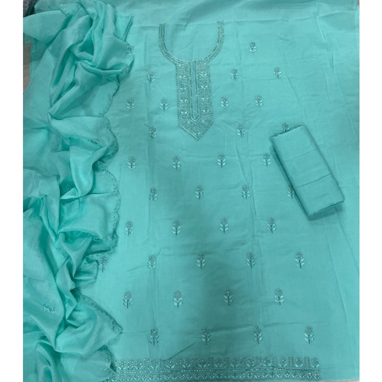 Premium Chikankari Pure Cotton Suit Set