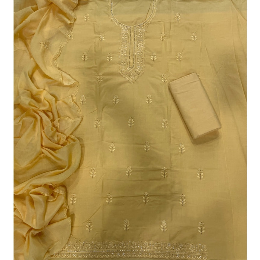 Premium Chikankari Pure Cotton Suit Set