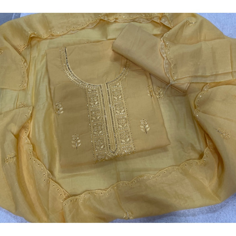 Premium Chikankari Pure Cotton Suit Set