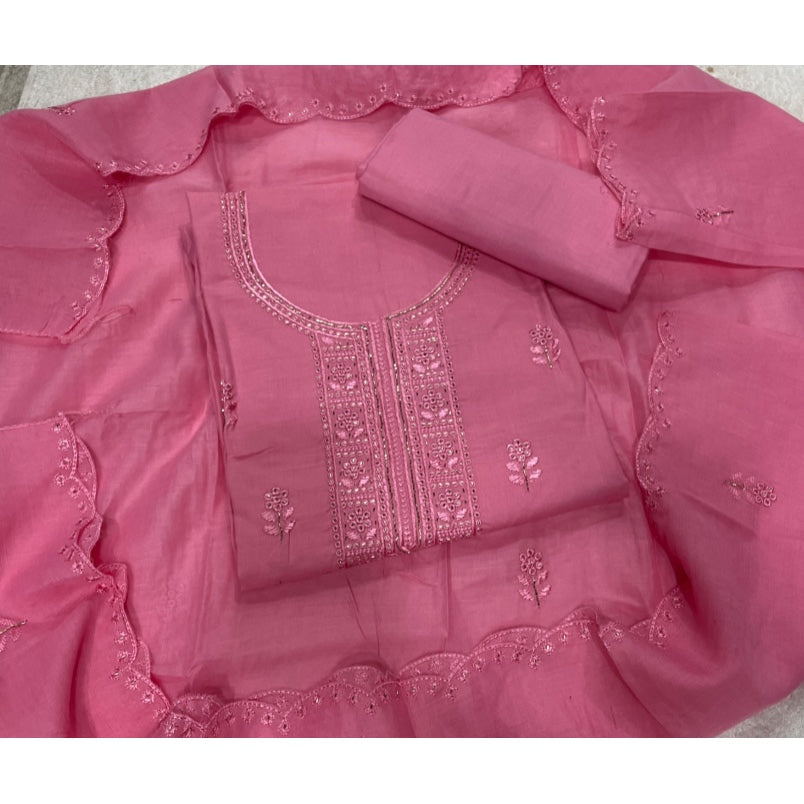 Premium Chikankari Pure Cotton Suit Set