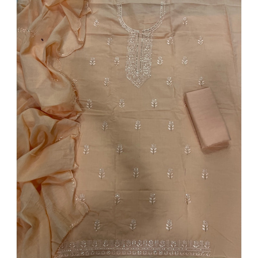 Premium Chikankari Pure Cotton Suit Set