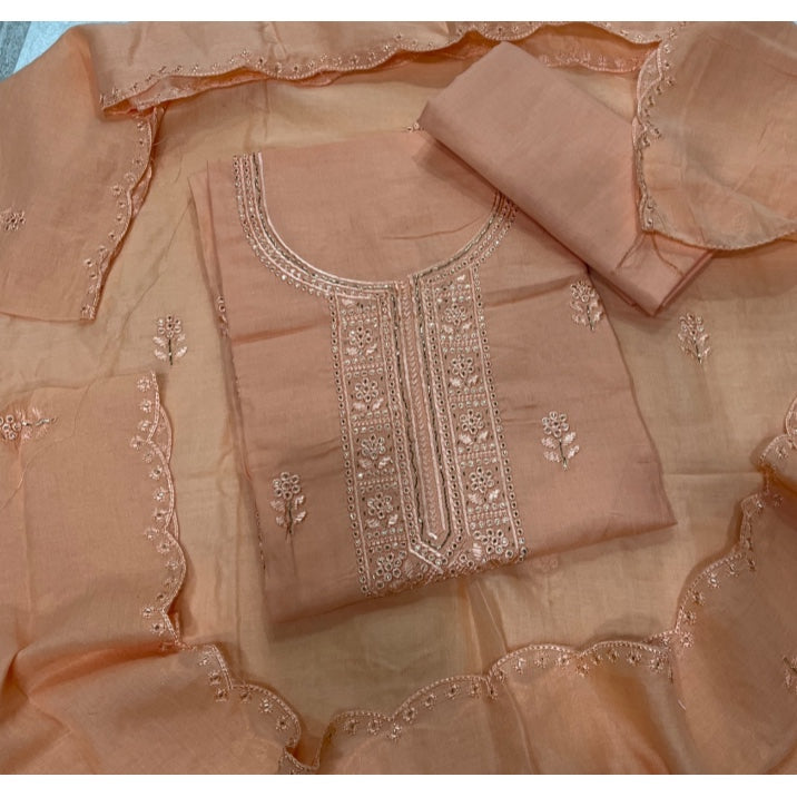 Premium Chikankari Pure Cotton Suit Set