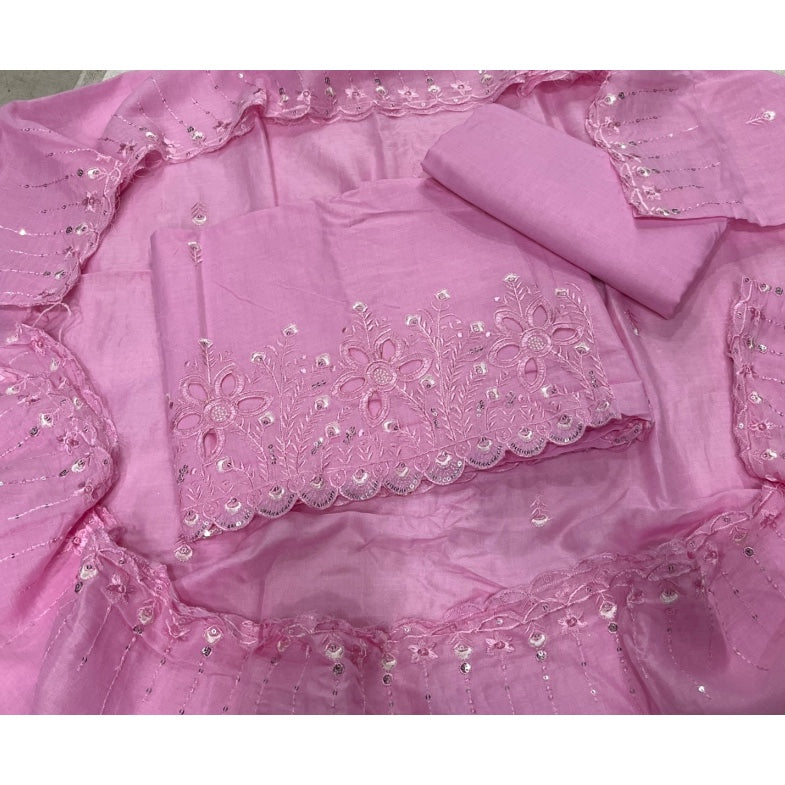 Premium Chikankari Pure Cotton Suit Set