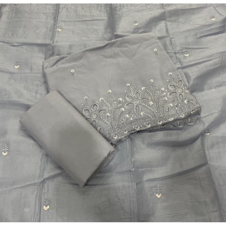 Premium Chikankari Pure Cotton Suit Set