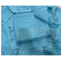 Premium Chikankari Pure Cotton Suit Set