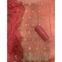 Fancy Shimmer Suit Set with Zari & Sequins Work