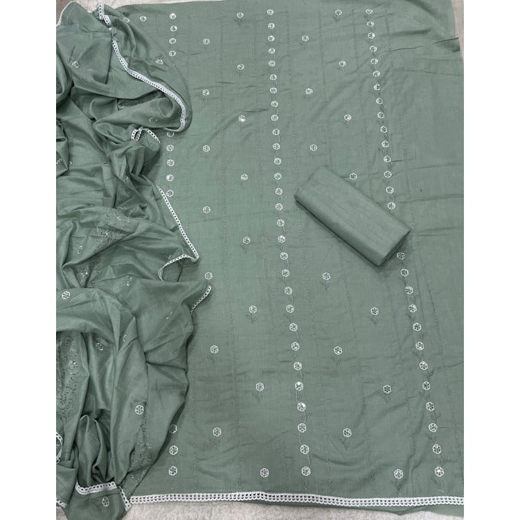 Premium Chikankari Pure Cotton Suit Set