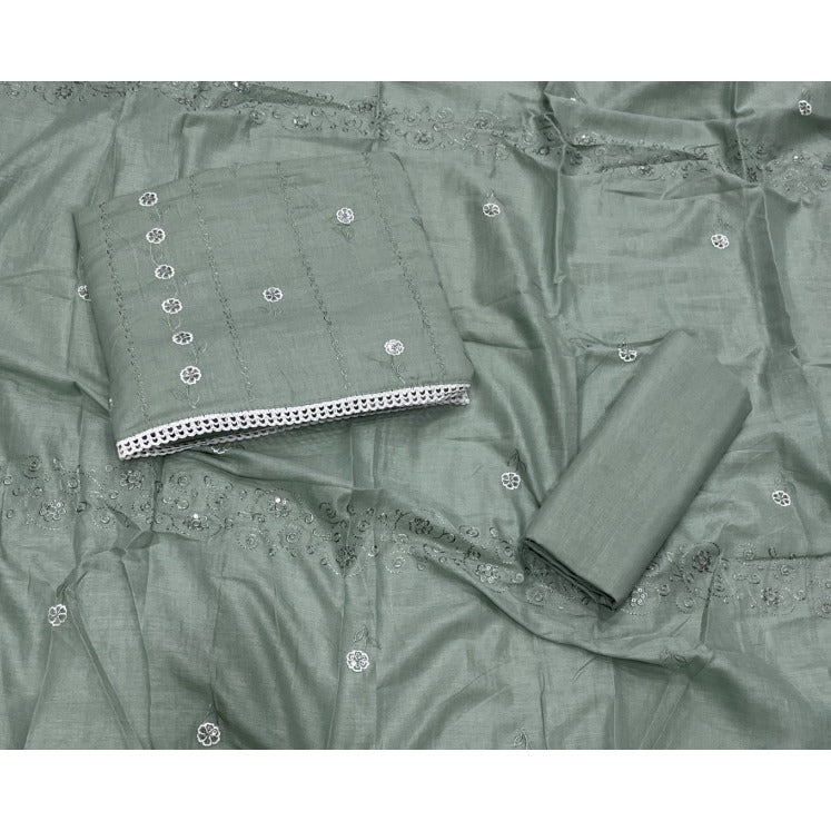 Premium Chikankari Pure Cotton Suit Set