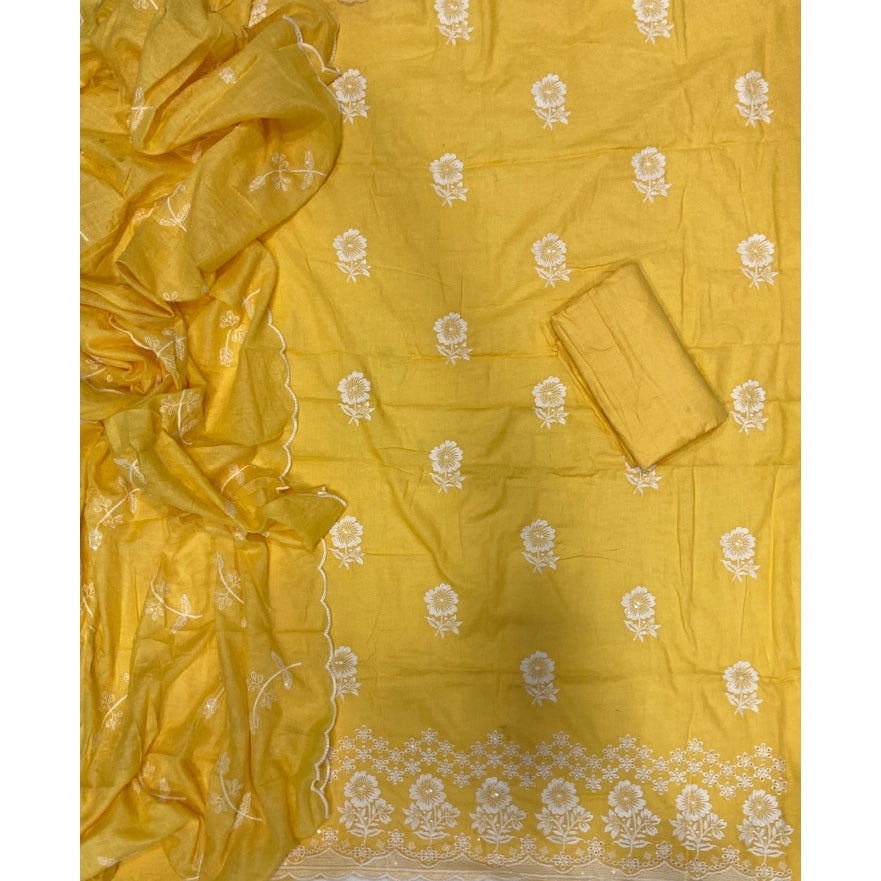 Premium Chikankari Pure Cotton Suit Set