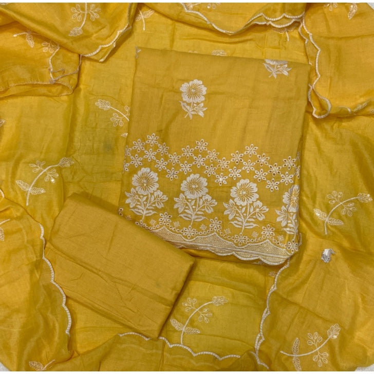 Premium Chikankari Pure Cotton Suit Set